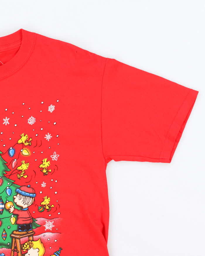 Vintage 2000's Deadstock with Tags Peanuts Christimas Graphic T-Shirt - M