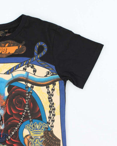 Vintage 2000's Christian Audiger Deadstock with Tags All Over Print T-Shirt - M