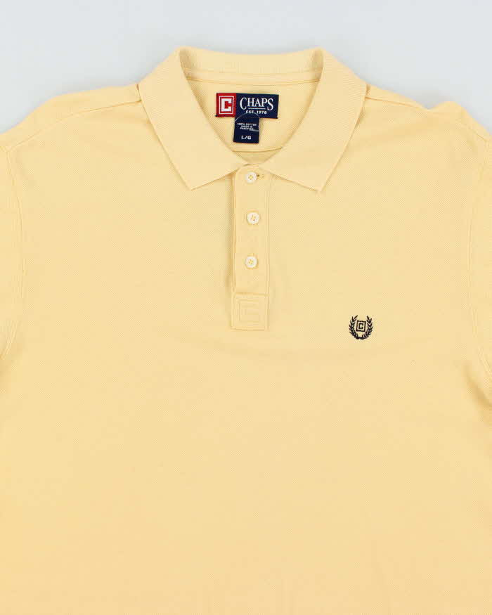 Vintage 2000's Chaps by Ralph Lauren Long Sleeve Polo Shirt - L