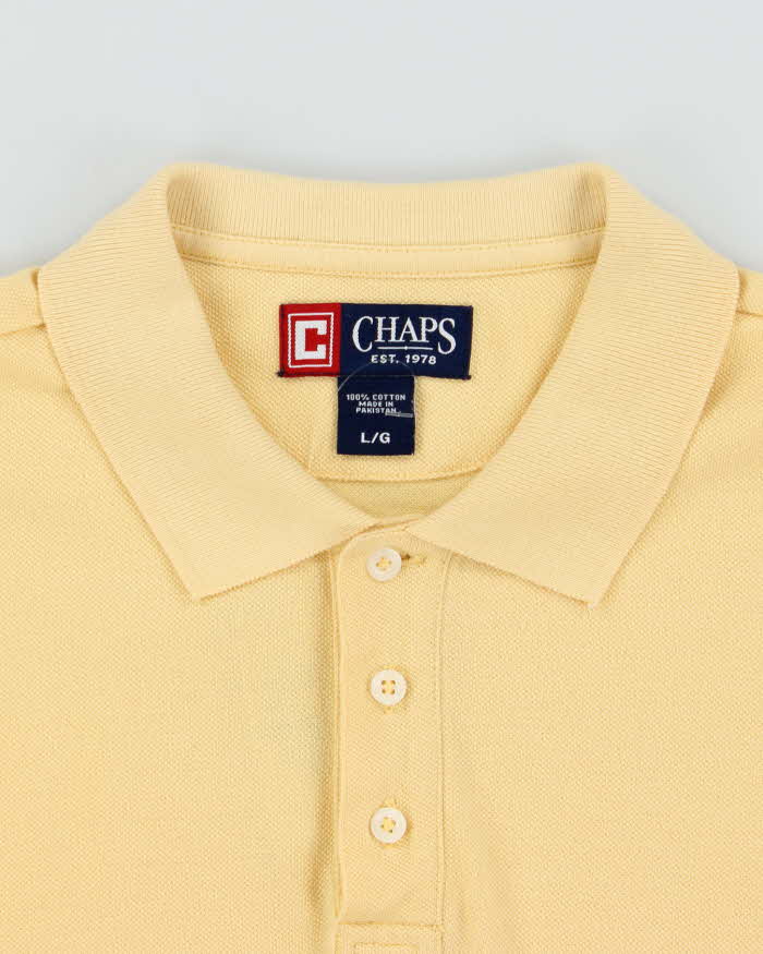 Vintage 2000's Chaps by Ralph Lauren Long Sleeve Polo Shirt - L