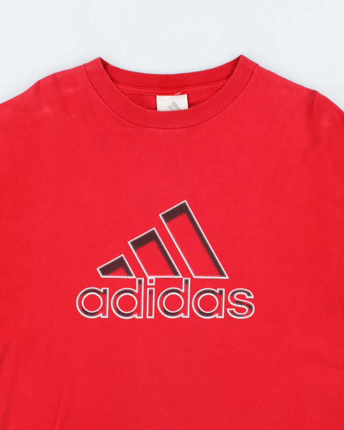 Vintage Y2K Adidas Spell Out Graphic T-Shirt - L