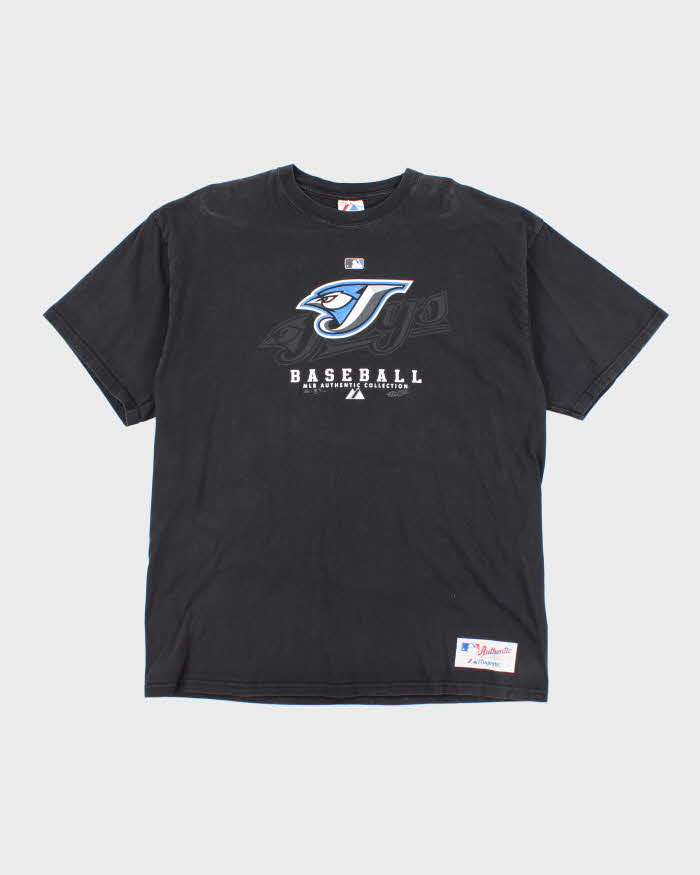 Vintage Majestic Toronto Blue Jays Graphic Sports T-Shirt - XL