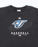 Vintage Majestic Toronto Blue Jays Graphic Sports T-Shirt - XL