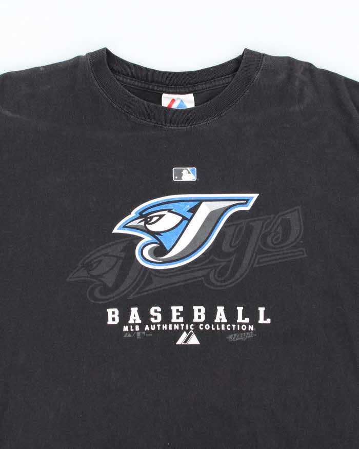 Vintage Majestic Toronto Blue Jays Graphic Sports T-Shirt - XL