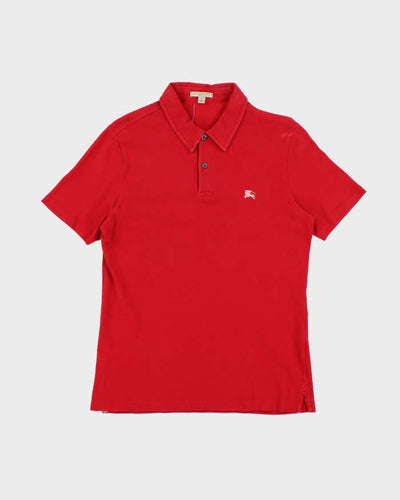 Vintage Y2K Burberry Small Embroidered Logo Polo Shirt - M