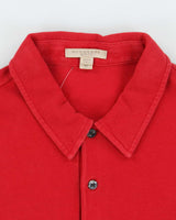 Vintage Y2K Burberry Small Embroidered Logo Polo Shirt - M