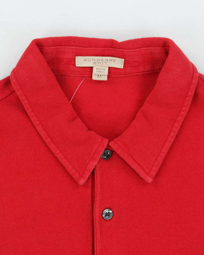 Vintage Y2K Burberry Small Embroidered Logo Polo Shirt - M