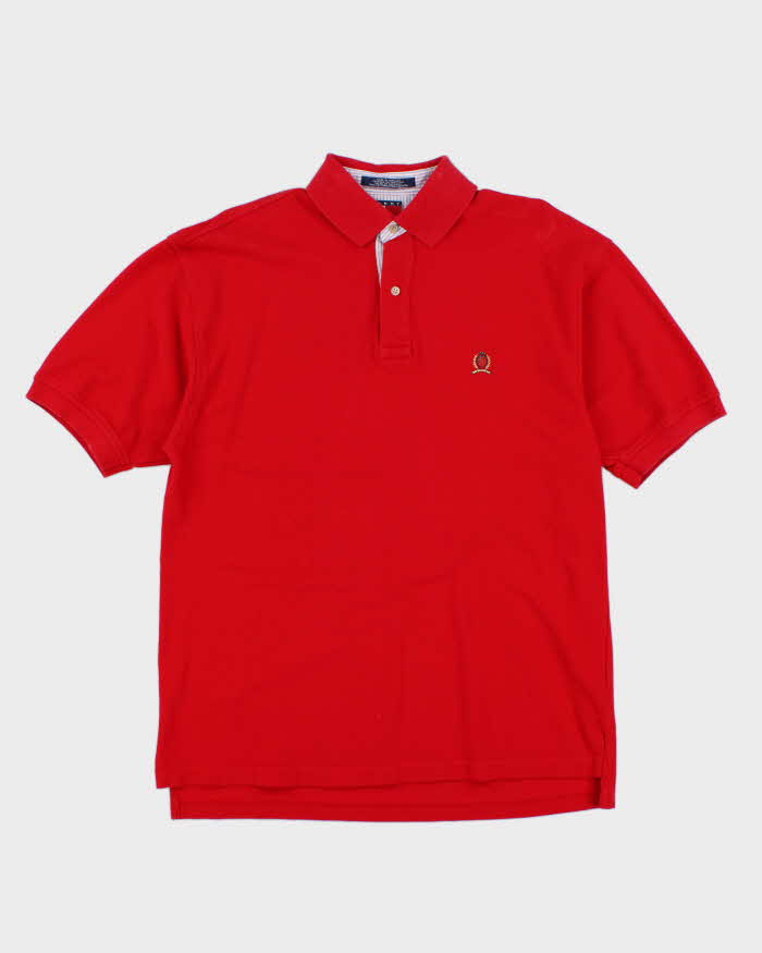 Vintage 90's Tommy Hilfiger Small Crest Polo Shirt - M