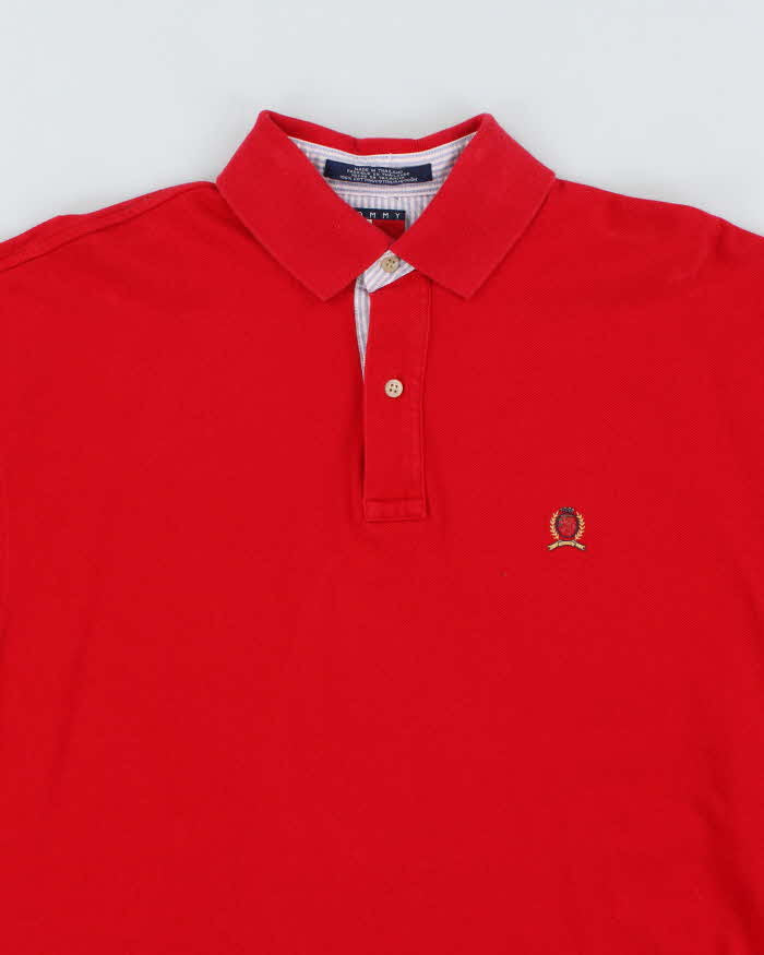Vintage 90's Tommy Hilfiger Small Crest Polo Shirt - M