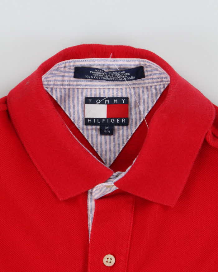 Vintage 90's Tommy Hilfiger Small Crest Polo Shirt - M