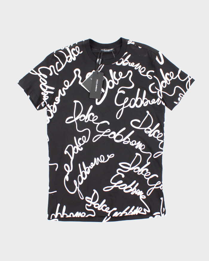Vintage Y2K Dolce &amp; Gabbana Deadstock All Over Print T-Shirt - S