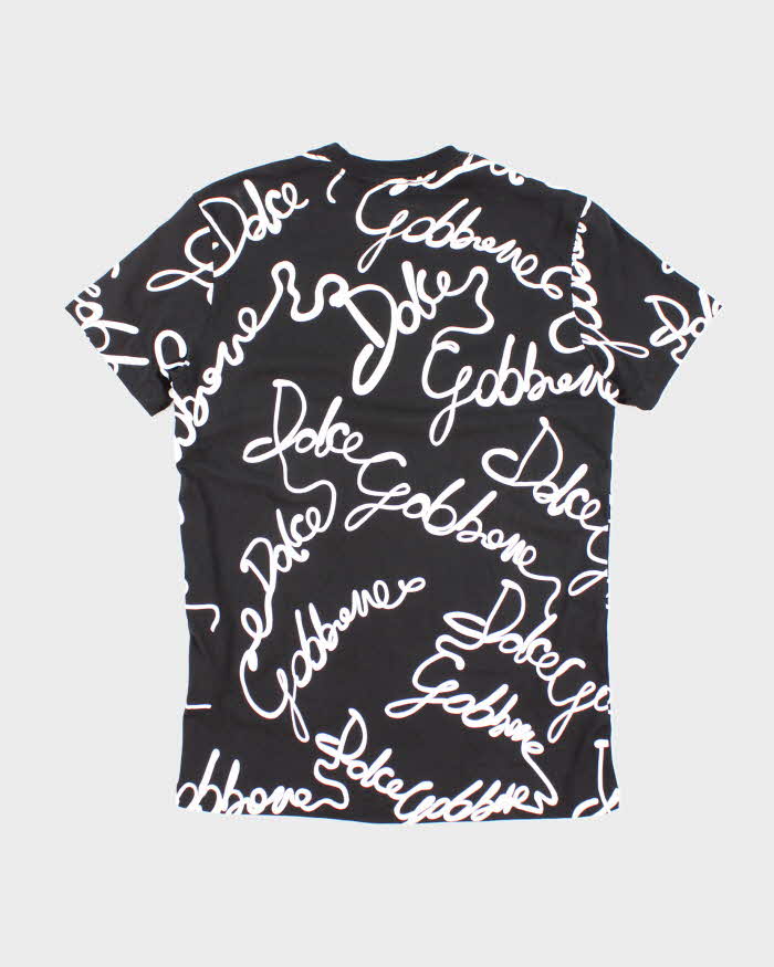 Vintage Y2K Dolce &amp; Gabbana Deadstock All Over Print T-Shirt - S