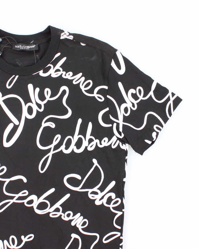Vintage Y2K Dolce &amp; Gabbana Deadstock All Over Print T-Shirt - S