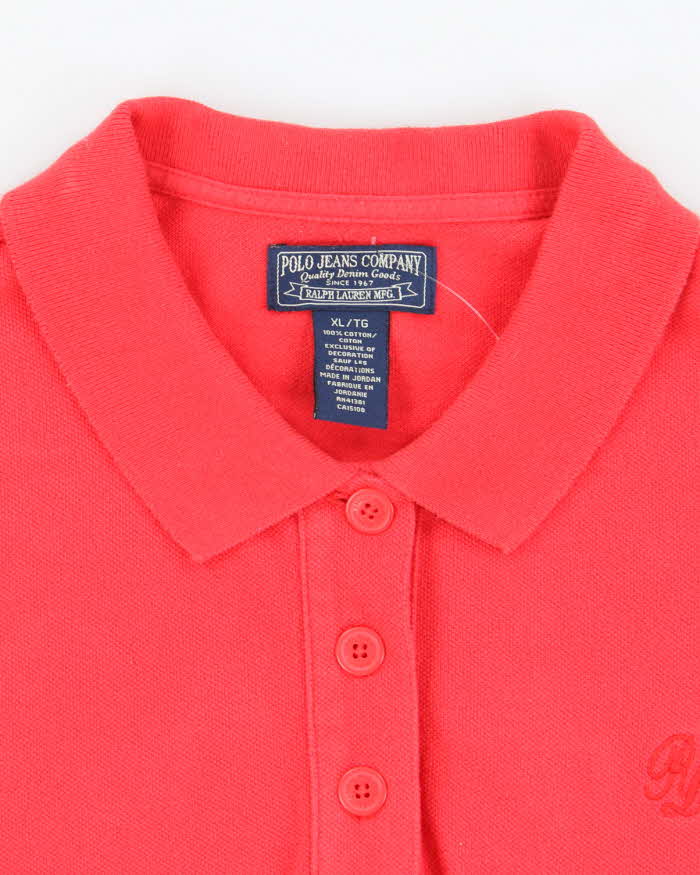 Vintage Y2K Ralph Lauren Small RL Embroidered Polo Shirt - XL