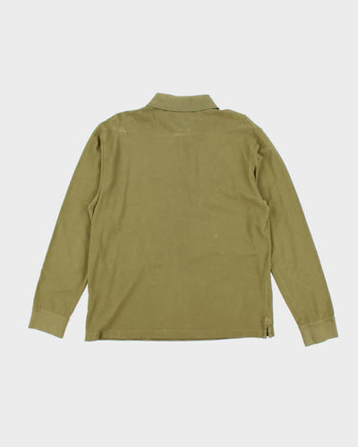 Vintage Y2K Tommy Hilfiger Embroidered Long Sleeve Polo Shirt - L