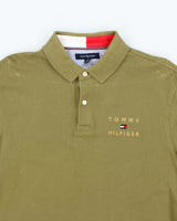 Vintage Y2K Tommy Hilfiger Embroidered Long Sleeve Polo Shirt - L