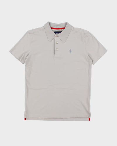 Vintage Y2K Ferrari Small Horse Embroidered Logo Polo Shirt - L