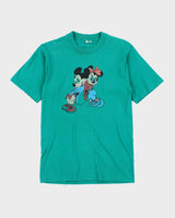 Vintage 90's Disney Mickey &amp; Minnie Mouse Graphic T-Shirt - M