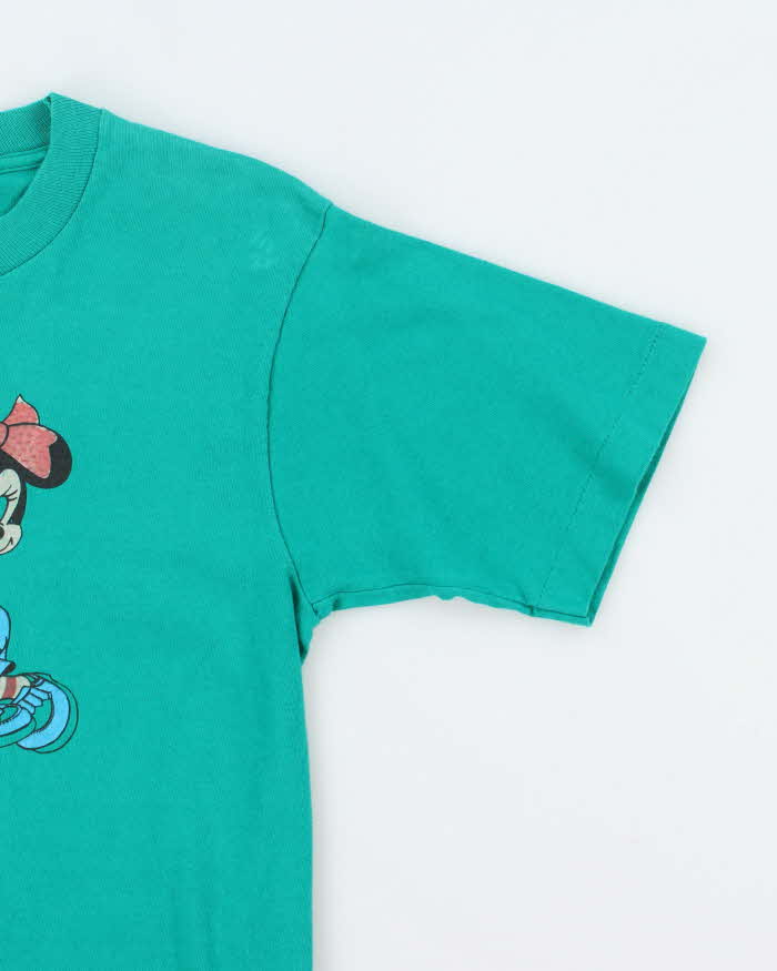 Vintage 90's Disney Mickey &amp; Minnie Mouse Graphic T-Shirt - M