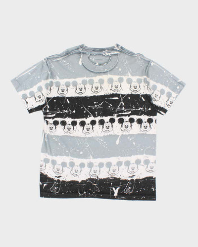 Vintage 90's Disney Mickey Mouse All Over Print Patterned T-Shirt - L