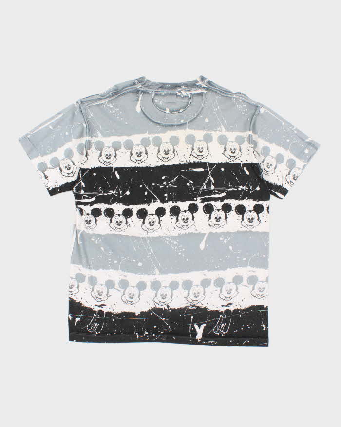 Vintage 90's Disney Mickey Mouse All Over Print Patterned T-Shirt - L