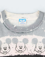Vintage 90's Disney Mickey Mouse All Over Print Patterned T-Shirt - L