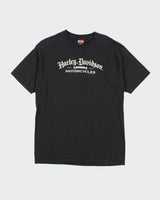 Vintage 2000's Harley Davidson Centre Logo Biker T-Shirt - L