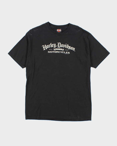 Vintage 2000's Harley Davidson Centre Logo Biker T-Shirt - L