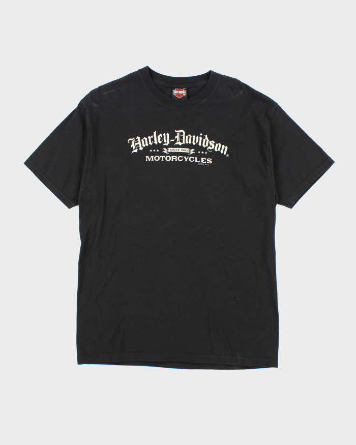Vintage 2000's Harley Davidson Centre Logo Biker T-Shirt - L
