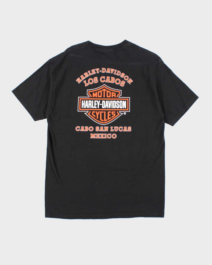 Vintage 2000's Harley Davidson Centre Logo Biker T-Shirt - L