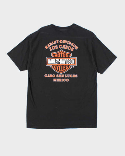 Vintage 2000's Harley Davidson Centre Logo Biker T-Shirt - L