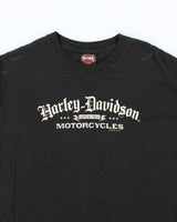 Vintage 2000's Harley Davidson Centre Logo Biker T-Shirt - L