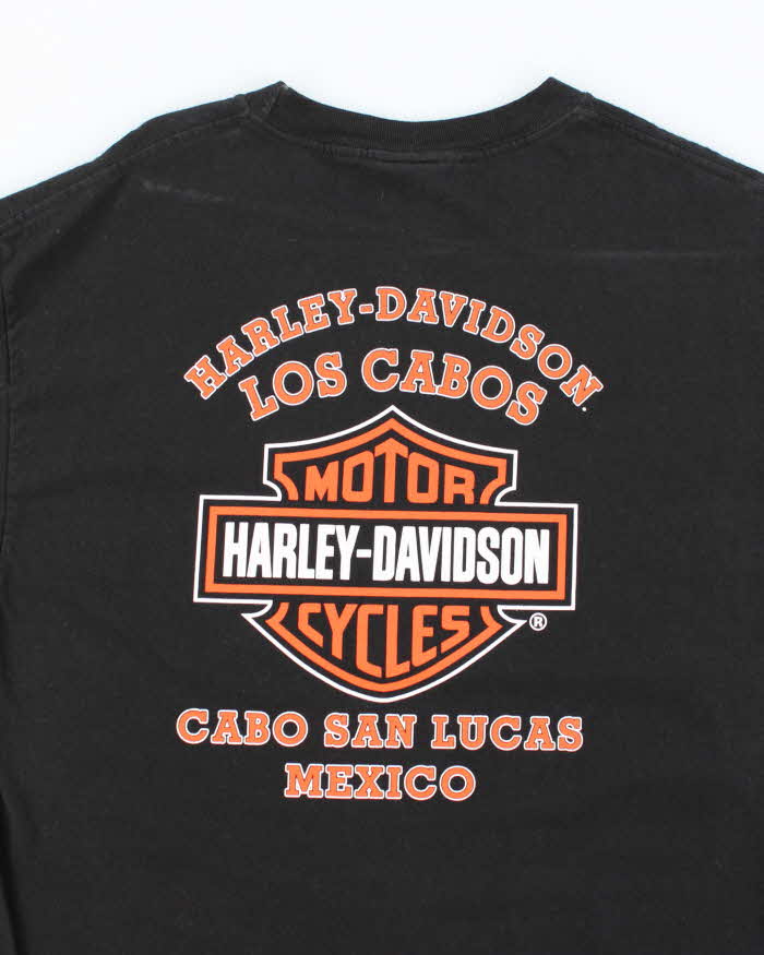 Vintage 2000's Harley Davidson Centre Logo Biker T-Shirt - L