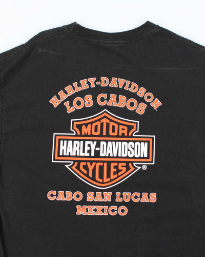 Vintage 2000's Harley Davidson Centre Logo Biker T-Shirt - L