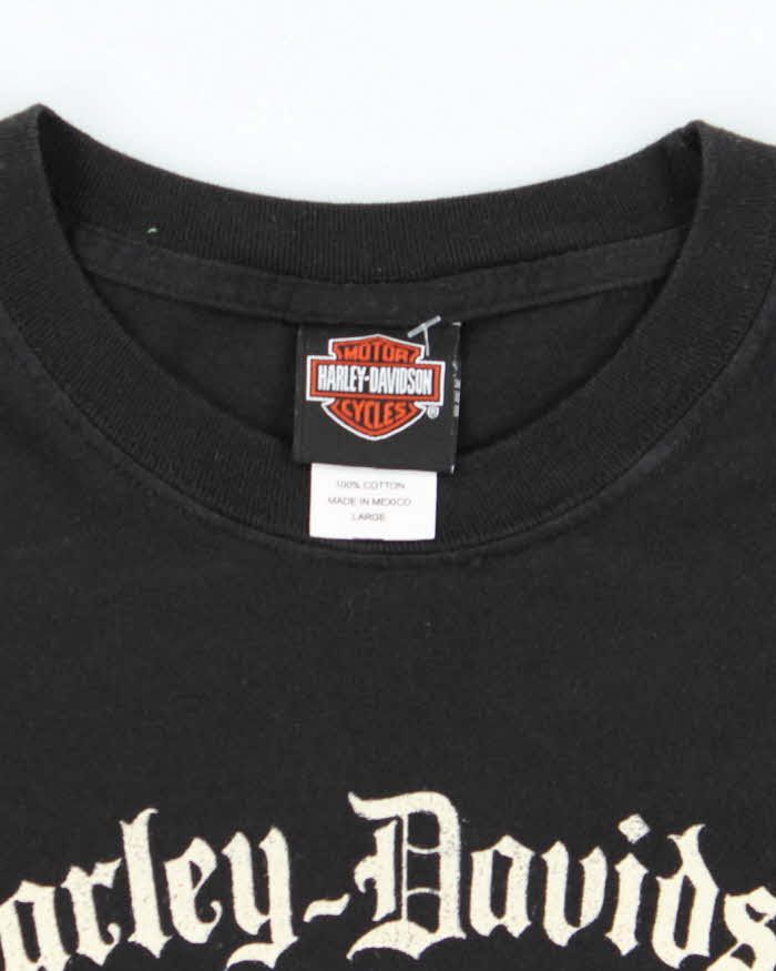 Vintage 2000's Harley Davidson Centre Logo Biker T-Shirt - L