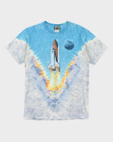 Vintage 2000's Liquid Blue Space Launch All Over Print T-Shirt - M