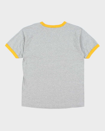 Vintage Y2K Las Vegas Spell Out Graphic Ringer T-Shirt - L
