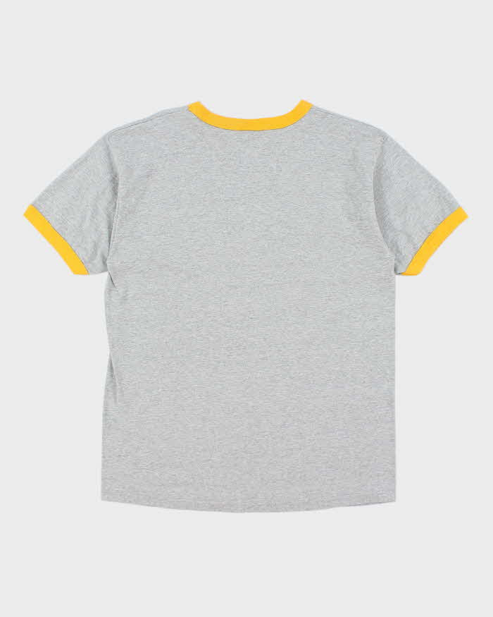 Vintage Y2K Las Vegas Spell Out Graphic Ringer T-Shirt - L