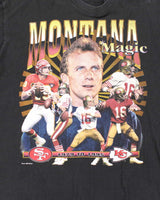 Vintage 90's Salem Sports Joe Montana Rap Style Graphic T-Shirt - XL