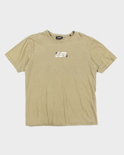 Vintage Y2K Diesel Centre Logo Graphic T-Shirt - XXL