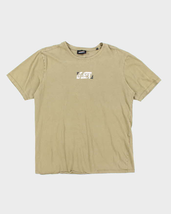 Vintage Y2K Diesel Centre Logo Graphic T-Shirt - XXL