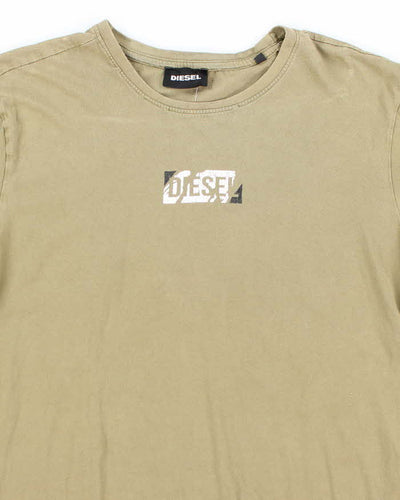 Vintage Y2K Diesel Centre Logo Graphic T-Shirt - XXL