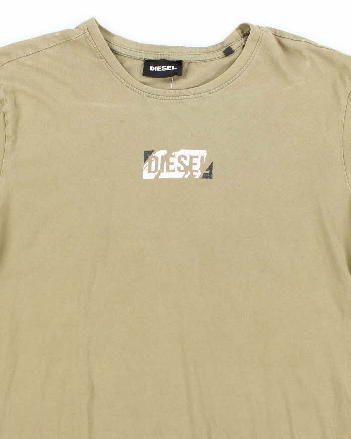 Vintage Y2K Diesel Centre Logo Graphic T-Shirt - XXL