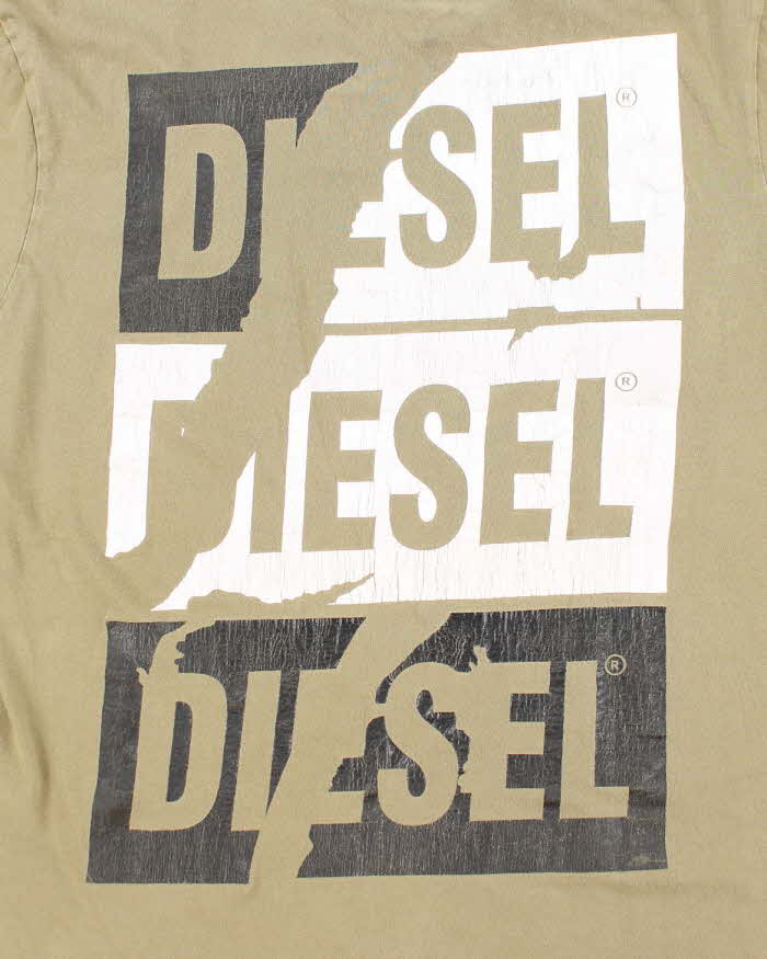 Vintage Y2K Diesel Centre Logo Graphic T-Shirt - XXL