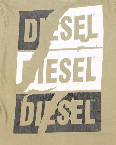 Vintage Y2K Diesel Centre Logo Graphic T-Shirt - XXL