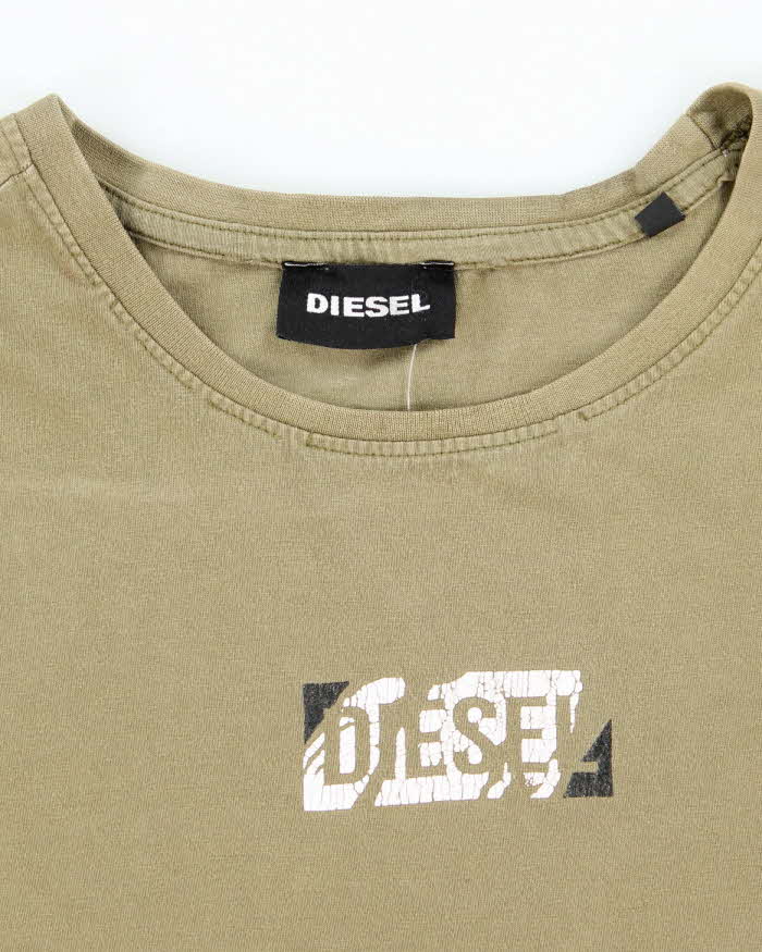 Vintage Y2K Diesel Centre Logo Graphic T-Shirt - XXL
