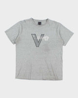 Vintage Y2K Versace Couture Centre Logo T-Shirt - L