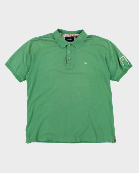 Vintage Y2K Burberry Small Embroidered Logo Polo Shirt - XXL