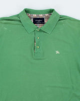 Vintage Y2K Burberry Small Embroidered Logo Polo Shirt - XXL