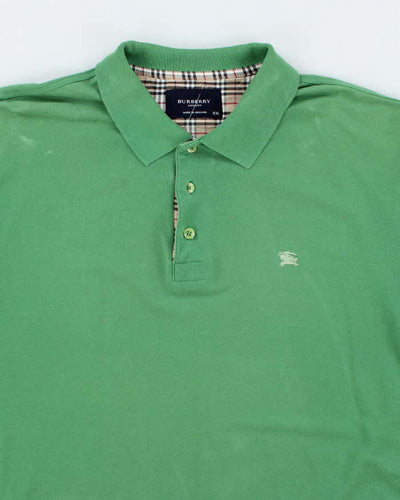 Vintage Y2K Burberry Small Embroidered Logo Polo Shirt - XXL